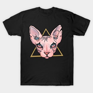 Geo sphynx cat T-Shirt